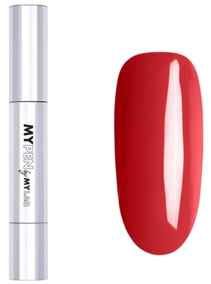 Mylaq My Pen 3w1 гибридный лак для ногтей, My Easy Classic Red