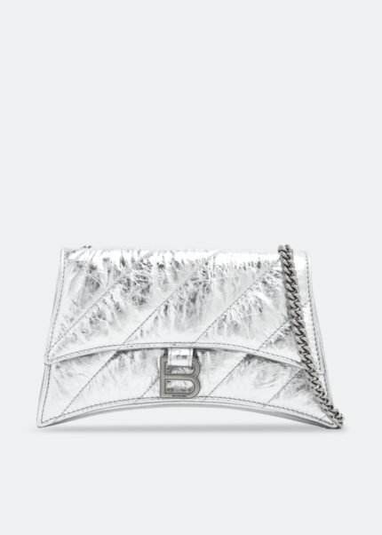 Сумка кросс-боди BALENCIAGA Crush XS chain bag, розовый