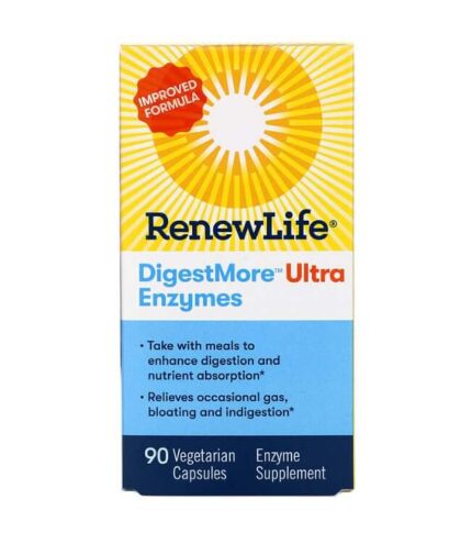 Пробиотик для ежедневного применения, 90 капсул, DigestMore Ultra Enzymes, Renew Life