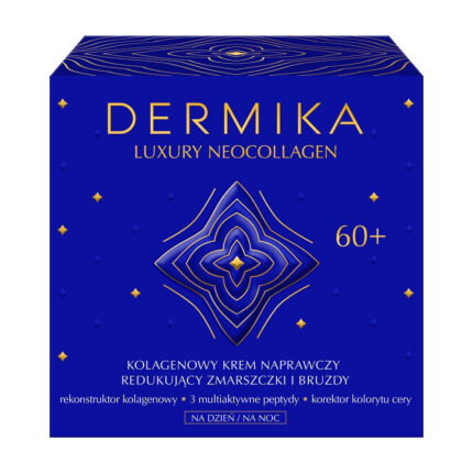 Dermika Восстанавливающий крем с коллагеном класса люкс Neocollagen 60+ для уменьшения морщин и тонких линий на день и ночь 50 мл