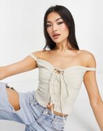 Корсет со шнуровкой спереди ASOS DESIGN