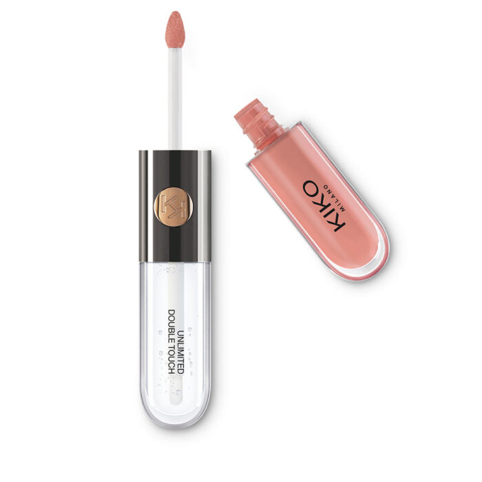 KIKO Milano Двухэтапная жидкая губная помада Unlimited Double Touch 102 Satin Rosy Beige 6 мл