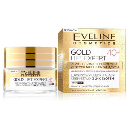 Eveline Cosmetics Gold Revita Expert luxury gold укрепляющий крем-гель для глаз и век 30+/40+ 15мл