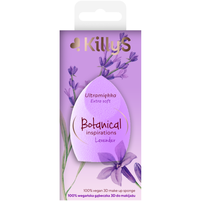 Killys Botanical Спонж для макияжа 3D лавандовый, 1 шт.