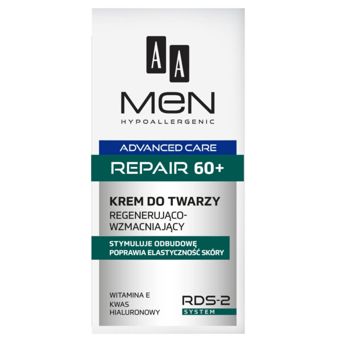 AA Крем для лица Men Advanced Care Repair 60+ регенерирующий и укрепляющий 50мл