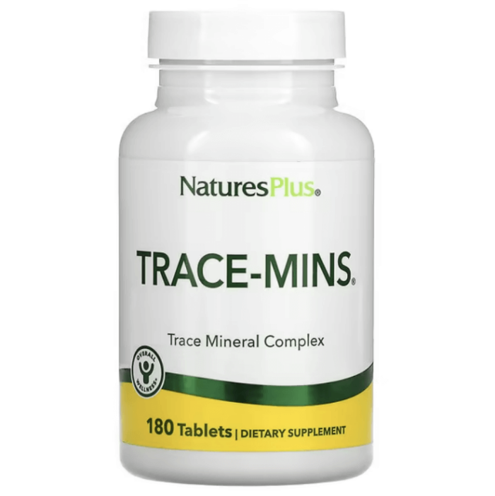 Комплекс микроэлементов, Trace-Mins, 180 таблеток, NaturesPlus