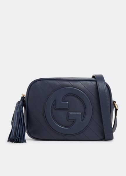 Сумка GUCCI Blondie small shoulder bag, синий