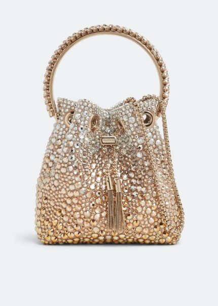 Сумка JIMMY CHOO Bon Bon bucket bag, золотой