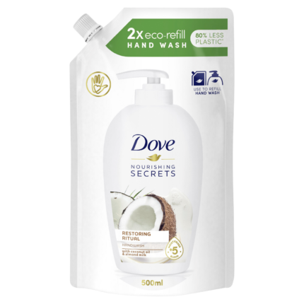 Dove Nourishing Secrets Restoring Ritual запас жидкого мыла, 500 мл