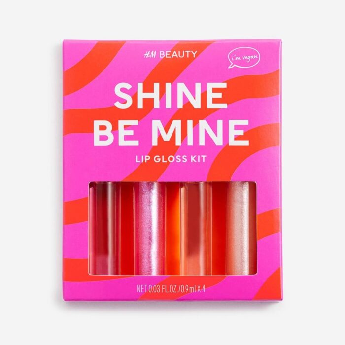 Набор блесков для губ H&M, 4 штуки, оттенок Shine Be Mine