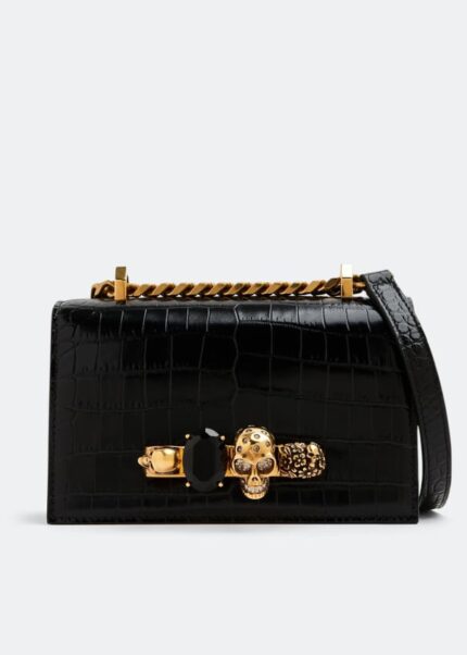 Сумка ALEXANDER MCQUEEN Jewelled satchel, черный