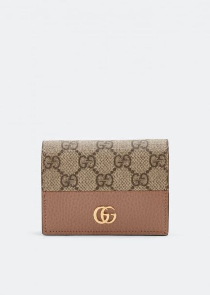 Кошелек GUCCI GG Marmont card case wallet, розовый