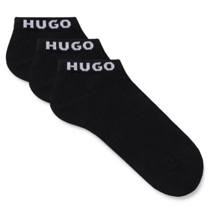 Набор носков до щиколотки Hugo In A Cotton Blend, 3 пары, белый