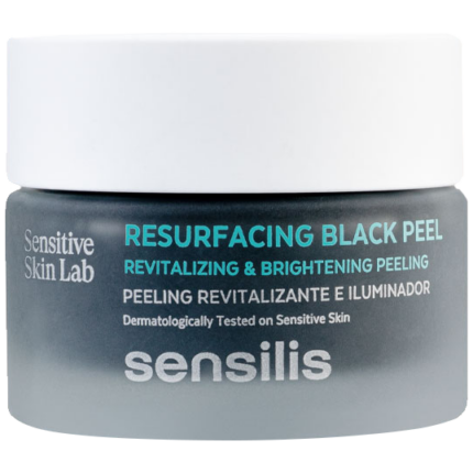 Sensilis Resurfacing Black Peel восстанавливающий и осветляющий скраб для лица, 50 г