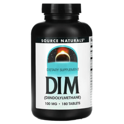 DIM (дииндолилметан), 100 мг, 180 таблеток, Source Naturals