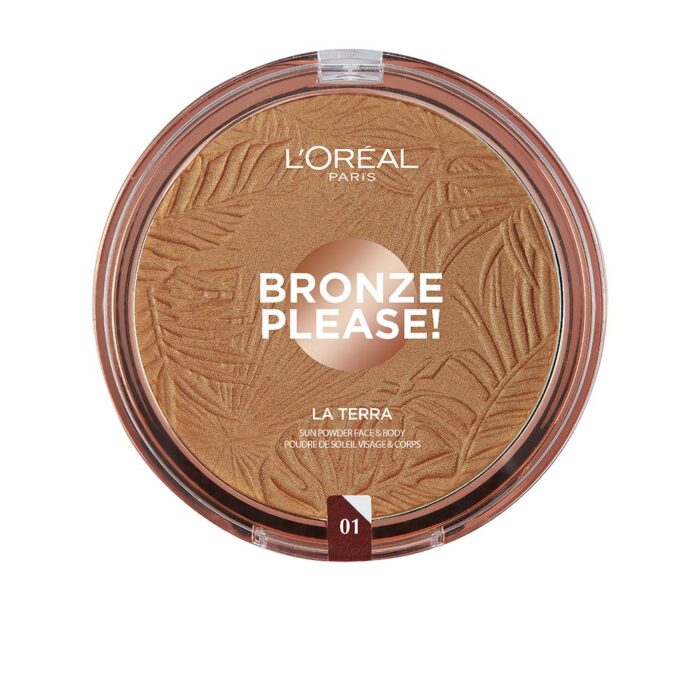 Пудра Bronze please! la terra L&apos;oréal parís, 18г, 01-light caramel