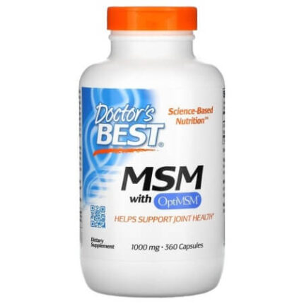 МСМ с OptiMSM, Doctor&apos;s Best, 1000 мг, 360 капсул