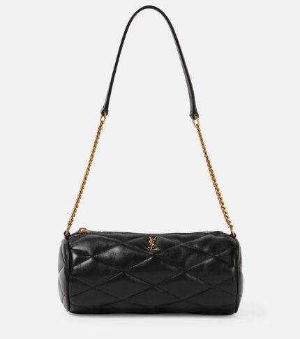 Сумка-тоут Sac De Jour Baby из кожи Saint Laurent, бежевый