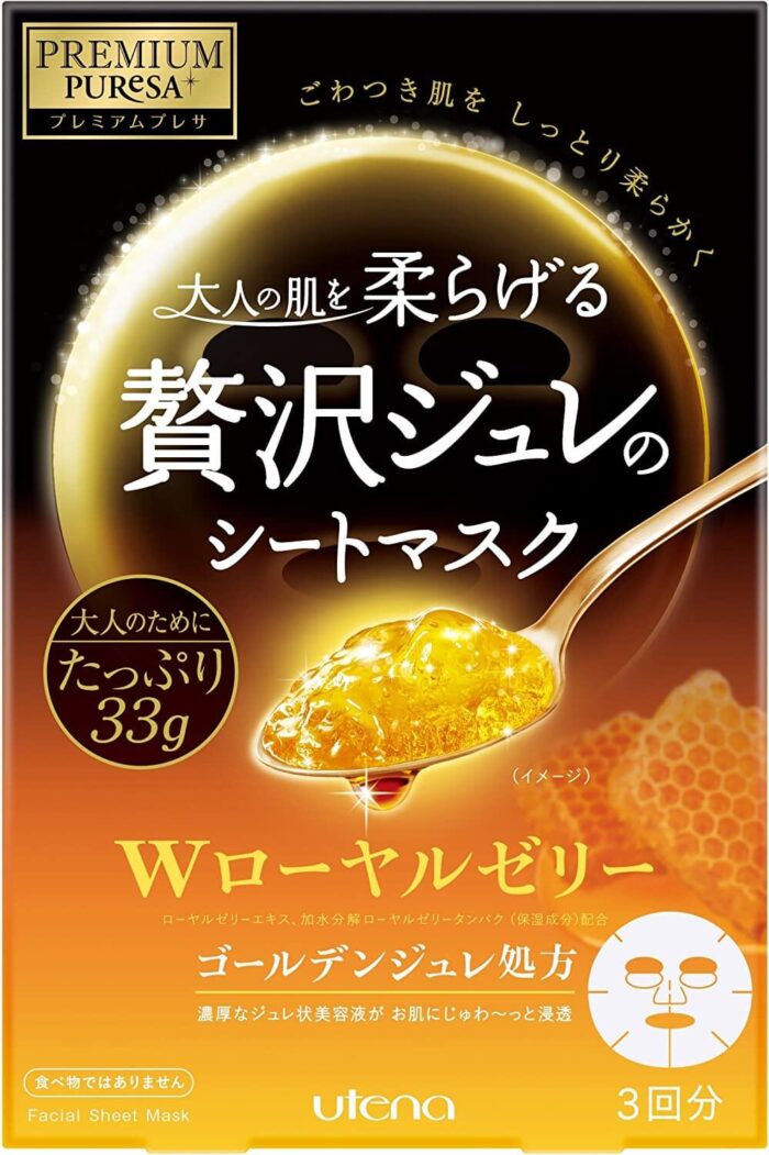 Тканевая маска для лица с маточным молочком Premium Puresa Golden Jelly, 6 штук