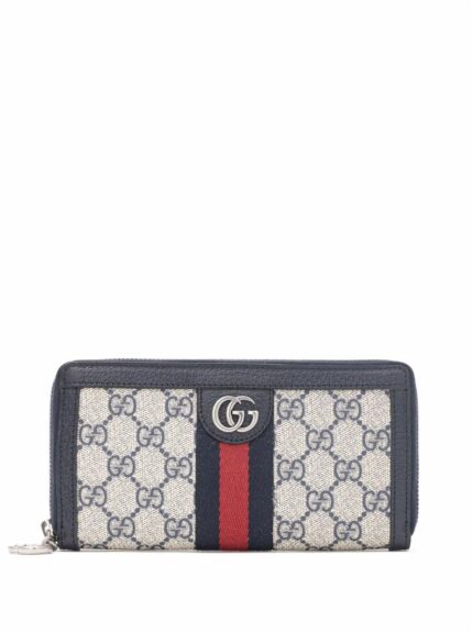 Кожаная визитница с логотипом Gucci