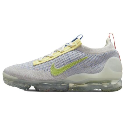 Кроссовки Nike Air VaporMax 2021 Flyknit, белый/черный/оранжевый