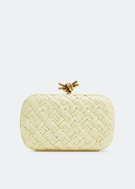 Клатч BOTTEGA VENETA Knot Minaudiere clutch, желтый