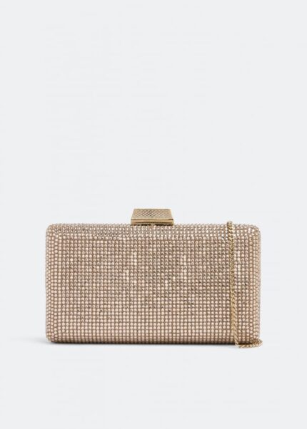 Клатч JIMMY CHOO Clemmie clutch, бежевый