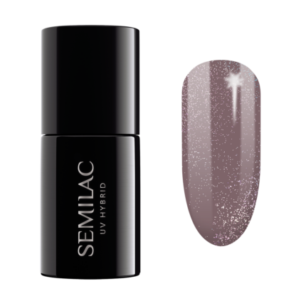 Semilac UV Hybrid Shimmer гибридный лак для ногтей, 322 Shimmer Dust Brown