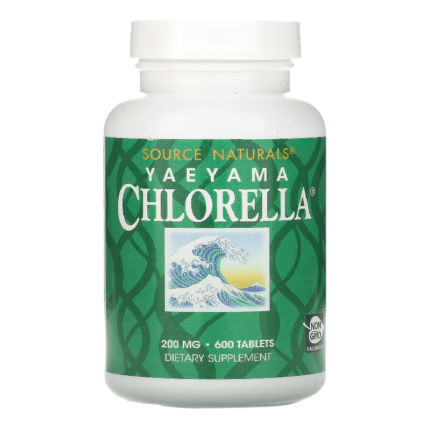 Хлорелла Source Naturals Yaeyama Chlorella 200 мг, 300 таблеток