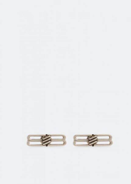 Серьги BALENCIAGA License BB earrings, серебряный