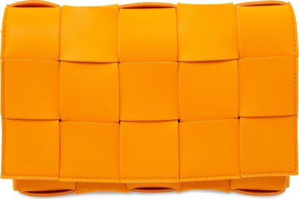 Сумка Bottega Veneta Small Cassette Bag Tangerine/Gold, оранжевый