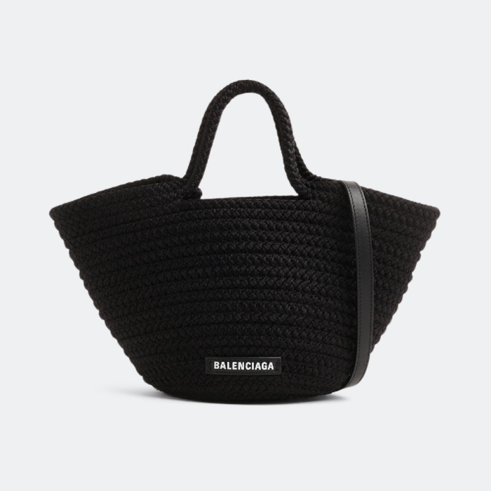 Сумка-тоут BALENCIAGA Ibiza small basket, черный