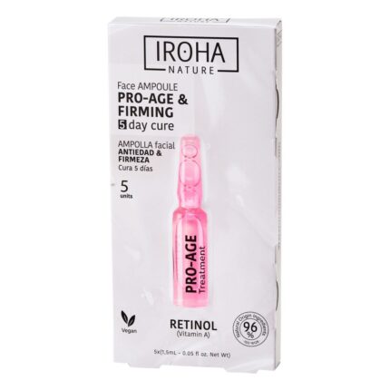 IROHA nature Retinol Pro-Age Face Ampoule омолаживающие и укрепляющие ампулы для лица с ретинолом 5x1,5мл