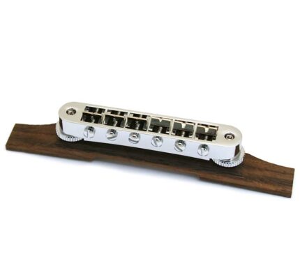 006-9824-000 Gretsch Nickel Electromatic Hollowbody Bridge G5120 Основание из палисандра 006-9824-000 Gretsch Chrome Electromatic Hollowbody Bridge G5120 Rosewood Base