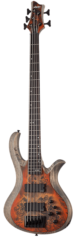 Schecter Riot-5 Bass Inferno Burst