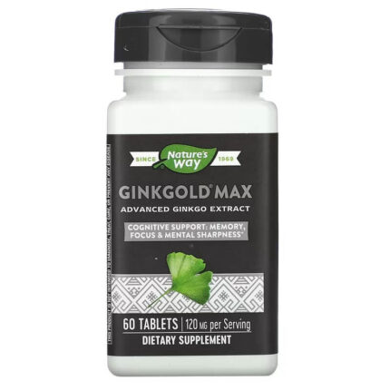 Ginkgold Max Nature&apos;s Way 120 мг, 60 таблеток