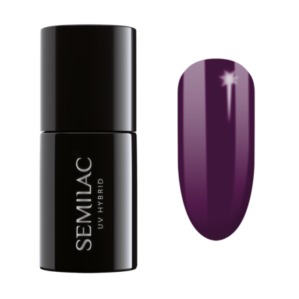 Semilac UV Hybrid гибридный лак для ногтей, 015 Plum