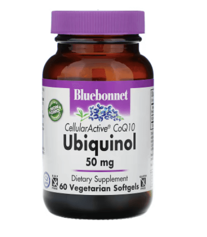 CoQ10 убихинол CellularActive 50 мг 60 капсул Bluebonnet Nutrition