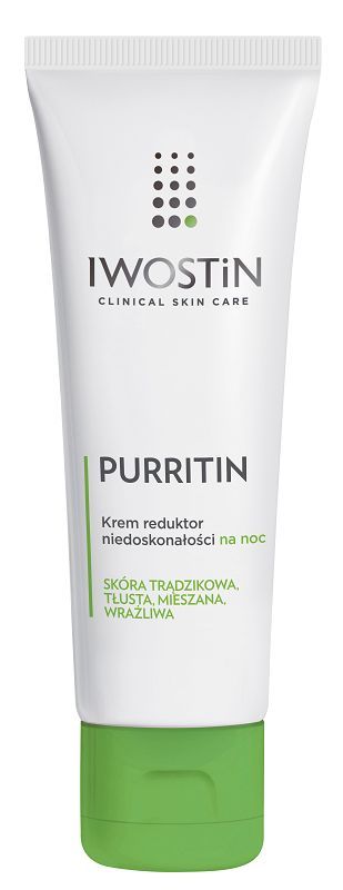 Iwostin Purritin Reduktor Niedoskonałościкрем для лица на ночь, 40 ml