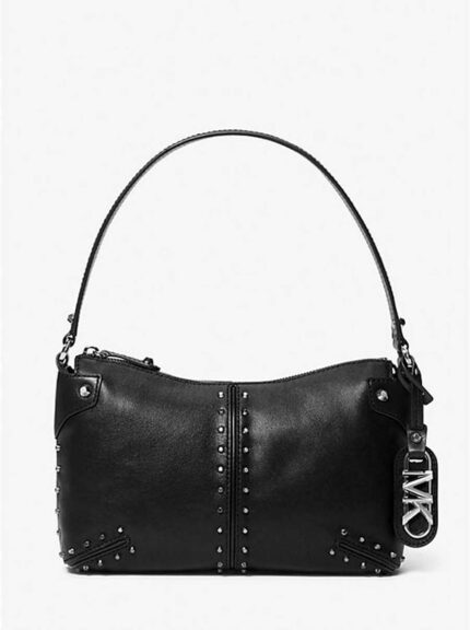 Сумка Michael Michael Kors Astor Extra-Large Studded Suede Weekender, черный