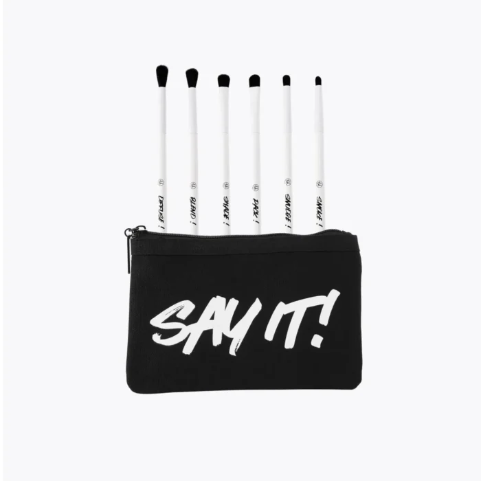 Набор кистей BH Cosmetics SAY IT! - 6 Piece Eye Brush Set with Bag