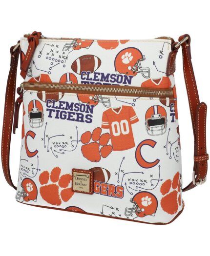 Кошелек через плечо Clemson Tigers Game Day Dooney & Bourke, белый