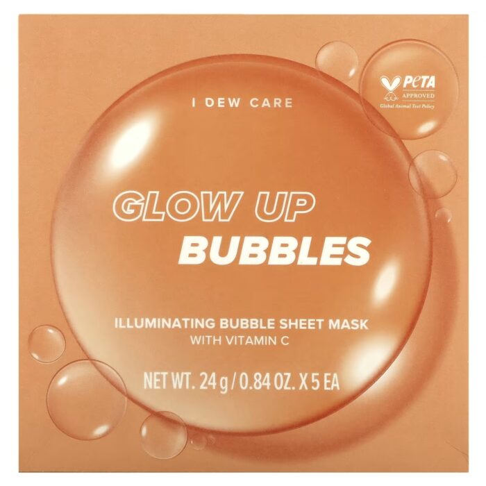 Осветляющая тканевая маска I Dew Care Glow Up Bubbles Bubble Beauty, 5 шт., 24 гр.