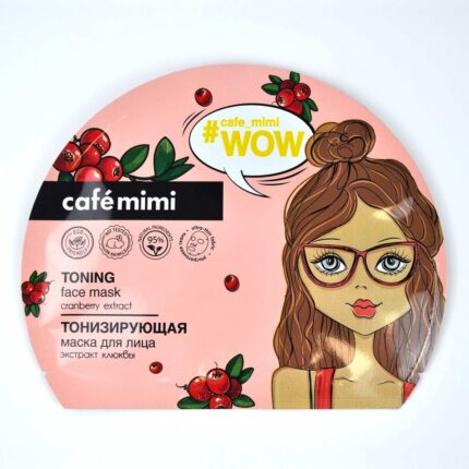 Маска для лица Mascarilla facial de tela refrescante Cafe mimi, 22 г