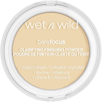 Осветляющая и завершающая пудра Wet N Wild Bare Focus с гиалуроновой кислотой и витамином Е для светлых тонов кожи, Wet &apos;N&apos; Wild