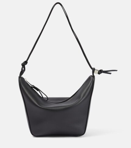 Кожаная сумка через плечо Hammock Mini Loewe, черный