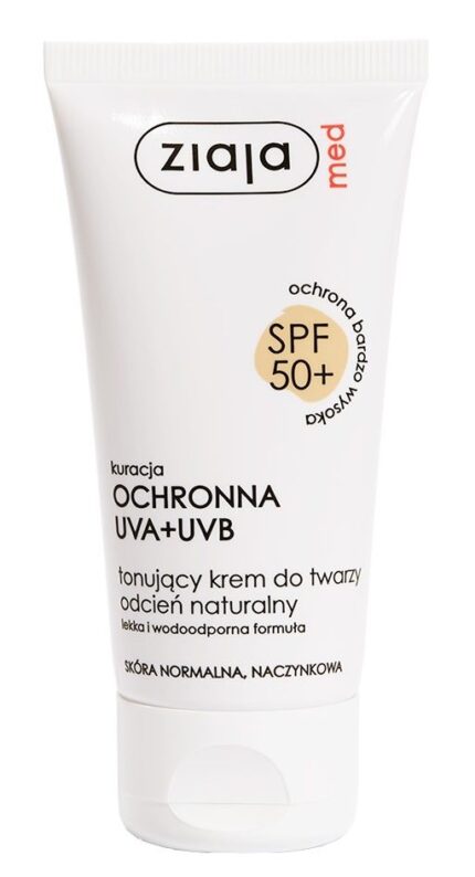 Ziaja Med Ochrona Bardzo Wysoka SPF50+ защитный крем с фильтром, 50 ml