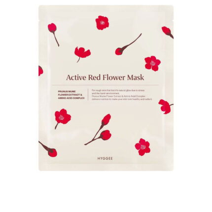 Маска для лица Active red flower mask Hyggee, 35 мл