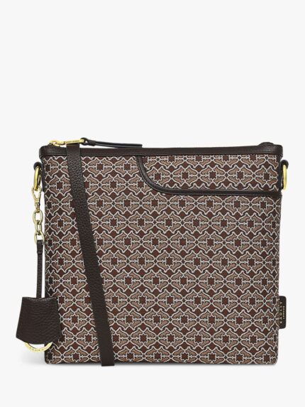 Жаккардовая сумка через плечо Radley Pockets 2.0 Medium Heirloom, черепаховый цвет