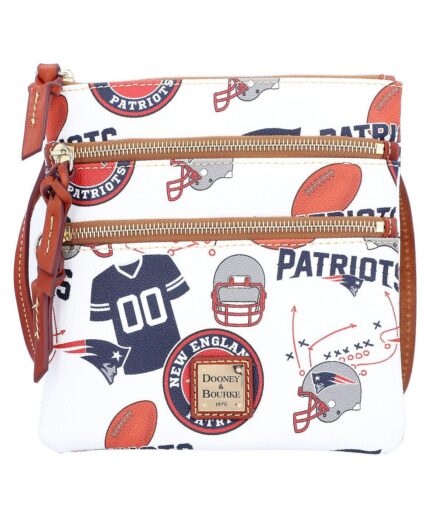 Женская сумка через плечо New England Patriots с тройной молнией Dooney & Bourke